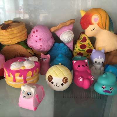 2019 New OEM customized animal design squishy slow rising pu foam stress relieve toys