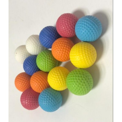 Factory Price pu foam 23mm bullets ball for Nerf toy GUN green yellow red white blue orange color pu foam stress ball